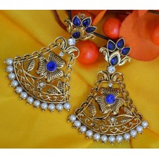 High Ended Designer Earrings in Antique Gold base